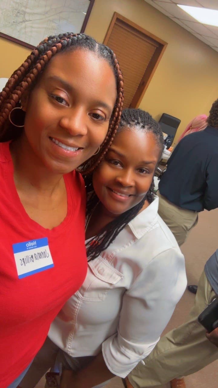Jonena Billips and Ashley Bowers at the 2026 Kiwanis Club Introduction and Election Meeting in Marianna, Florida